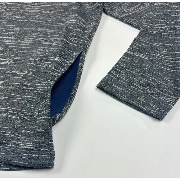 Detroit Tigers MLB Majestic 2XL XXL 1/4 Zip Pullover Jacket Shirt Heather Gray - Picture 9 of 11